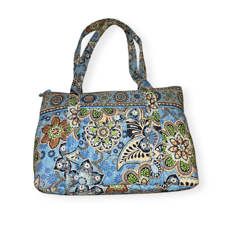 Vera Bradley Retired Bali Blue Shoulder Bag 2009 - Picture 2 of 7